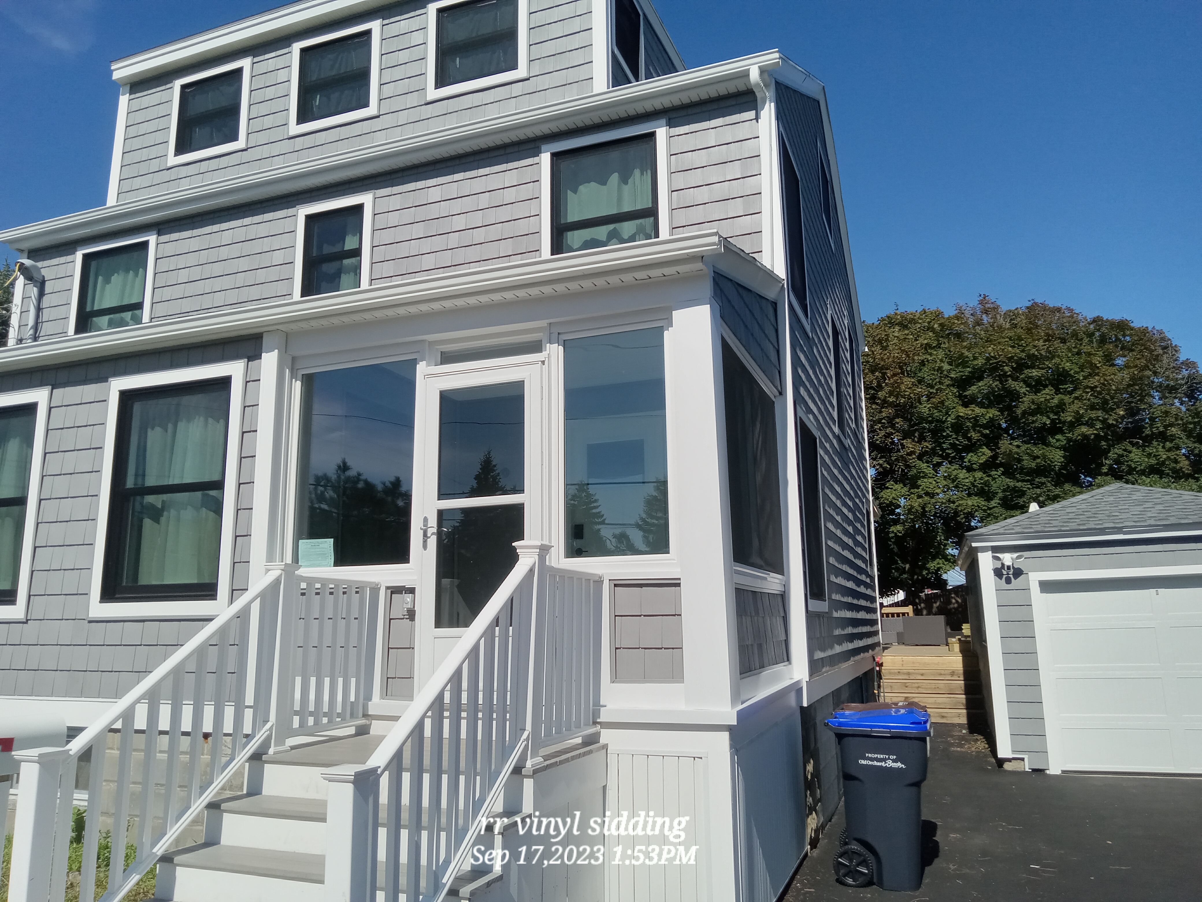 Beautiful vinyl siding installation