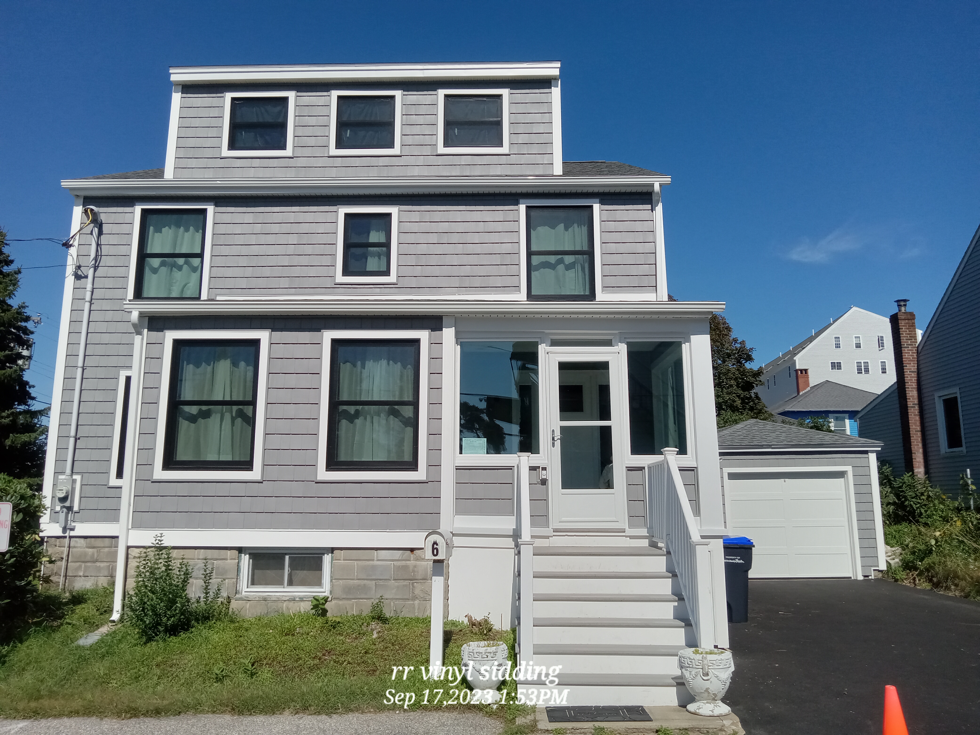 Beautiful vinyl siding installation