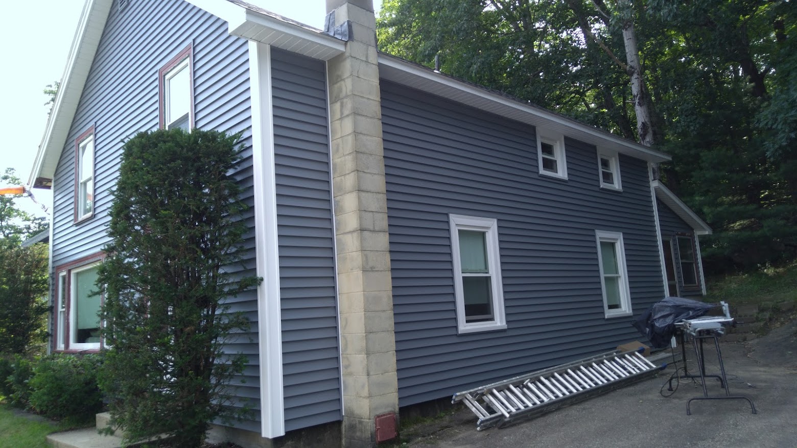 Beautiful vinyl siding installation